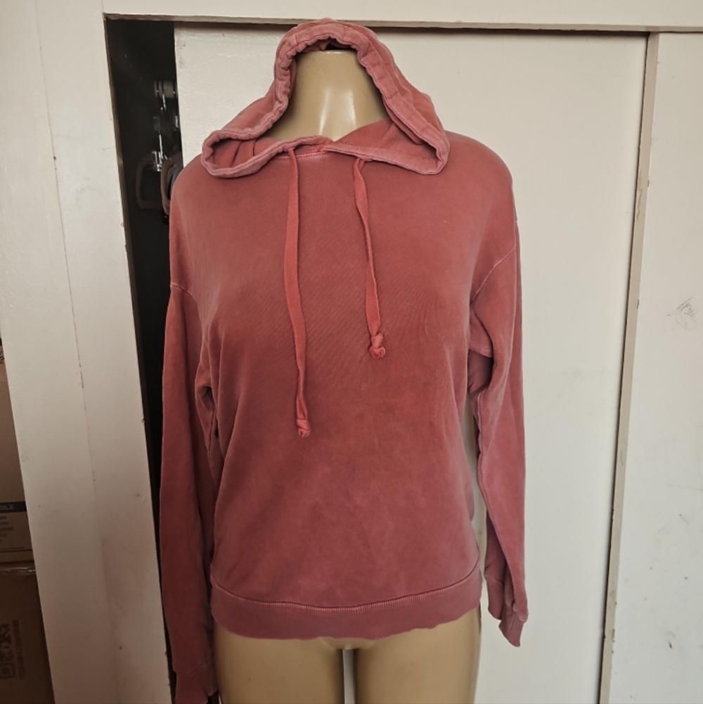 Sky and Sparrow Dusty Rose Cowl Neck Sweater